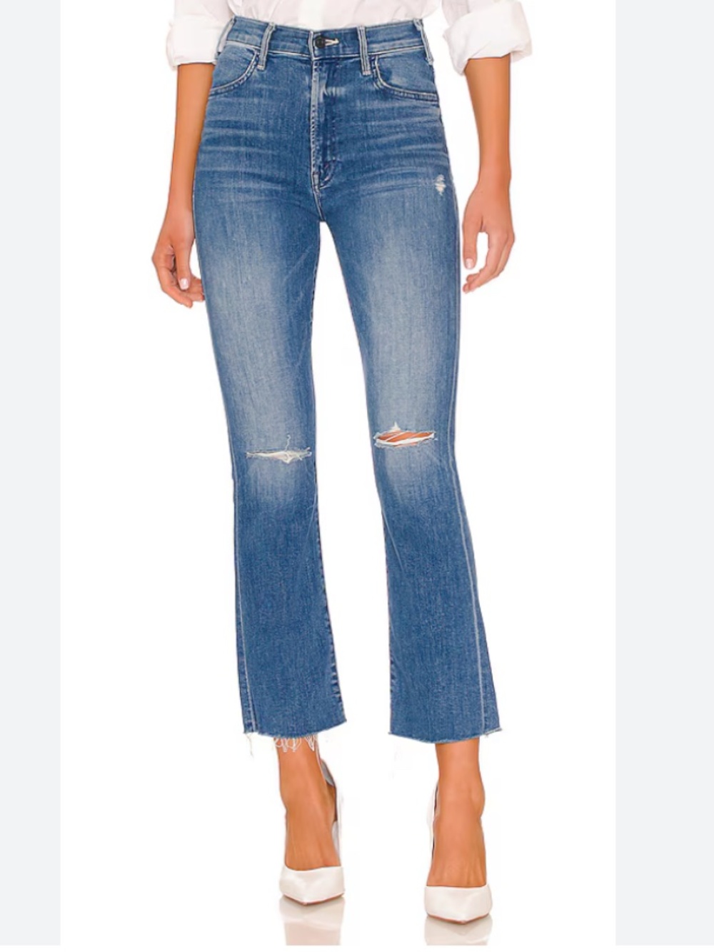 mother the hustler ankle Fray size 26 cant stop staring